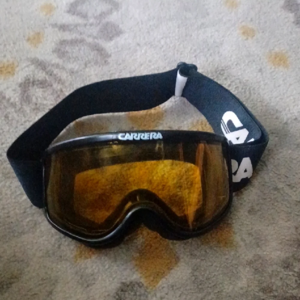 Carrera Black and Yellow Used Ski Glasses